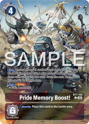 Pride Memory Boost! [BT7-105] (Reprint) [Starter Deck: Double Typhoon Advanced Deck Set] - Destination Retro