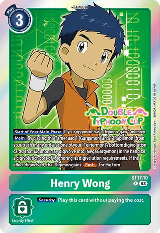 Henry Wong [ST17-10] [Starter Deck: Double Typhoon Advanced Deck Set Pre-Release Cards] - Destination Retro