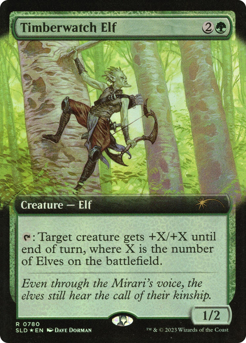 Timberwatch Elf (Extended Art) [Secret Lair Drop Series] - Destination Retro