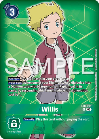 Willis [BT8-091] (Reprint) [Starter Deck: Double Typhoon Advanced Deck Set] - Destination Retro