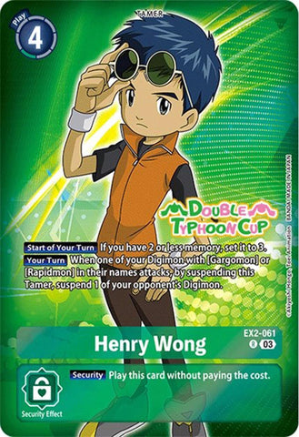 Henry Wong [EX2-061] (Reprint) [Starter Deck: Double Typhoon Advanced Deck Set Pre-Release Cards] - Destination Retro