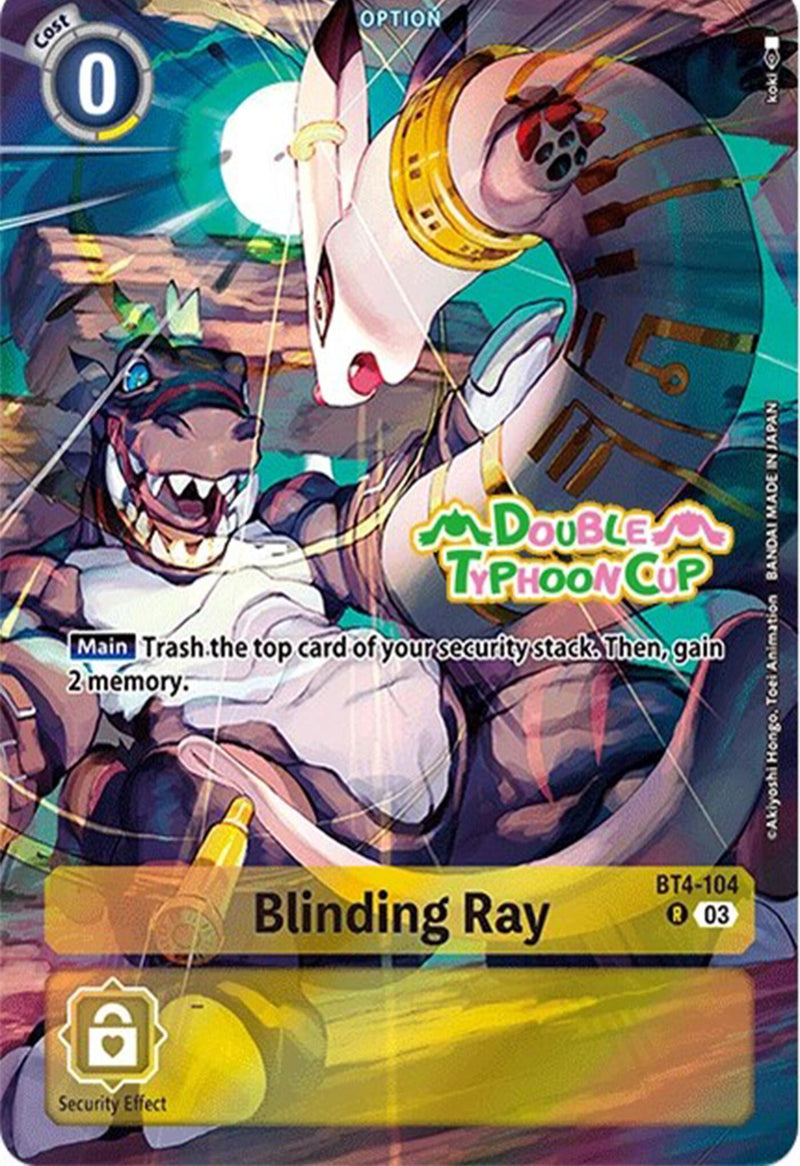 Blinding Ray [BT4-104] (Bonus Pack) [Starter Deck: Double Typhoon Advanced Deck Set Pre-Release Cards] - Destination Retro