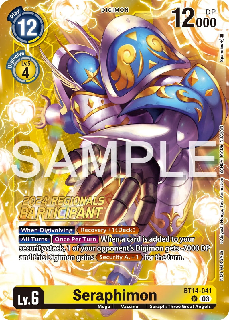 Seraphimon [BT14-041] (2024 Regionals Participant) [Blast Ace Promos] - Destination Retro