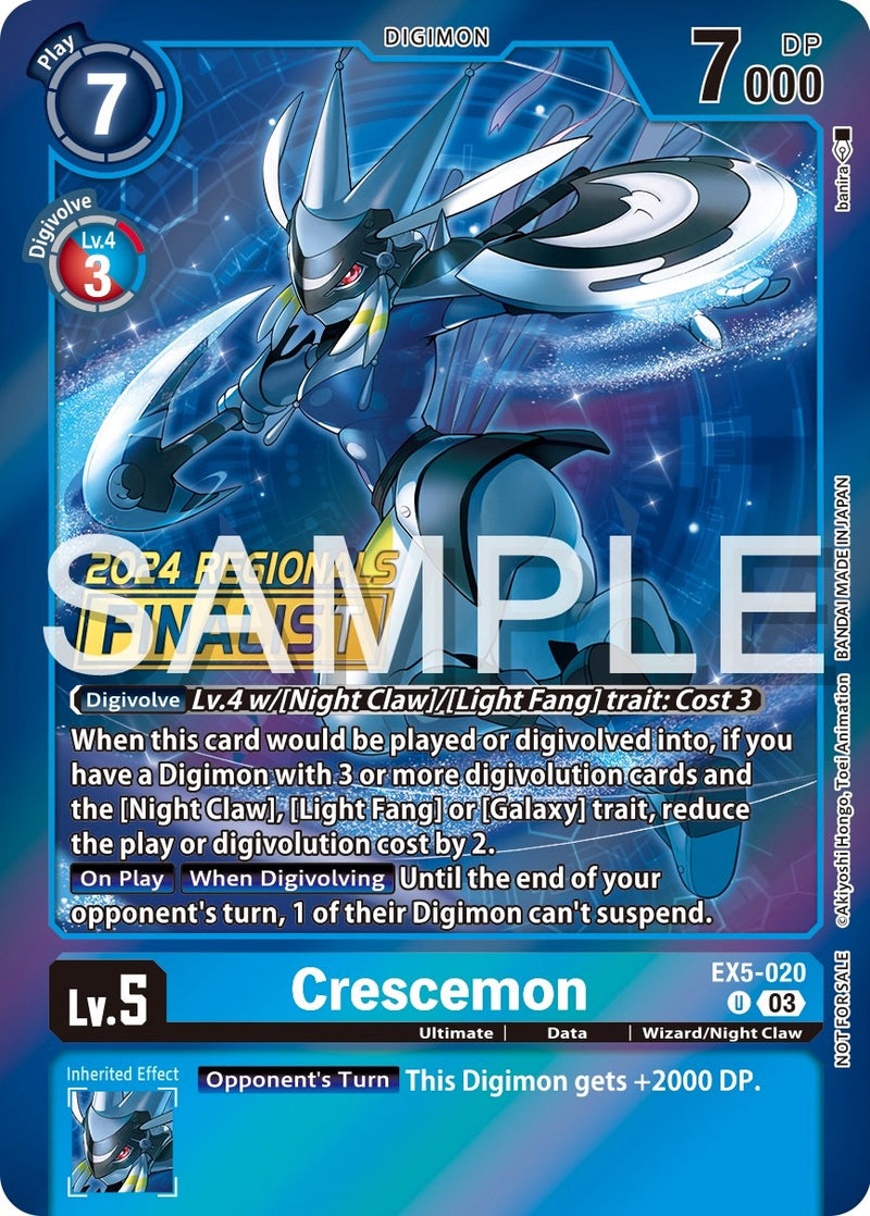 Crescemon [EX5-020] (2024 Regionals Finalist) [Animal Colosseum Promos] - Destination Retro