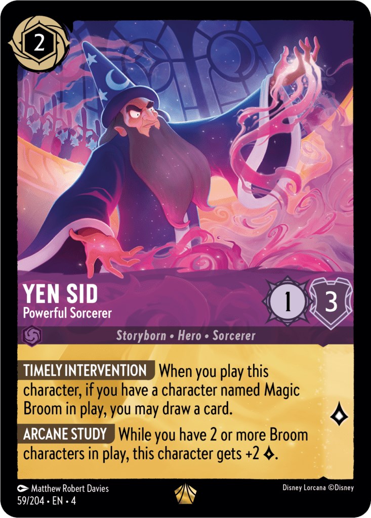 Yen Sid - Powerful Sorcerer (59/204) (59/204) [Ursula's Return] - Destination Retro