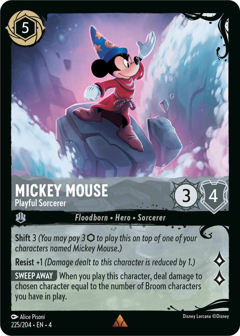 Mickey Mouse - Playful Sorcerer (225/204) (225/204) [Illumineer's Quest: Deep Trouble] - Destination Retro