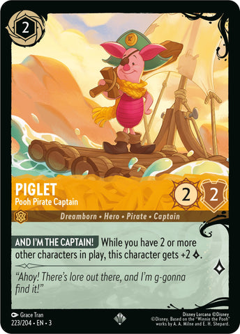 Piglet - Pooh Pirate Captain (223/204) [Ursula's Return] - Destination Retro