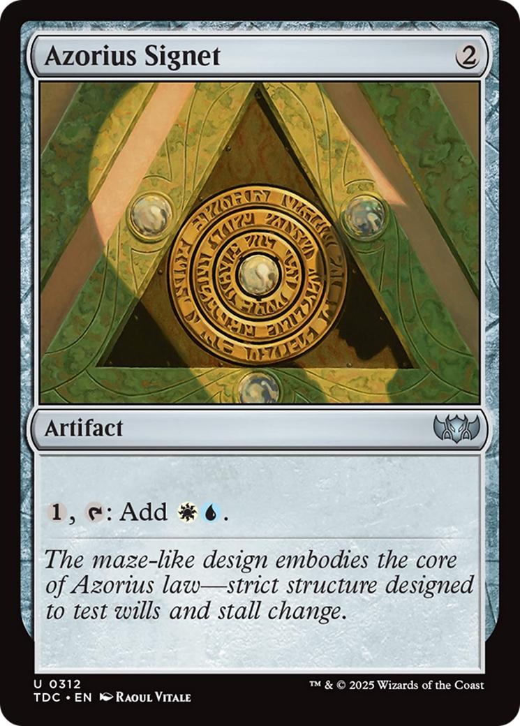 Azorius Signet [Tarkir: Dragonstorm Commander] - Destination Retro