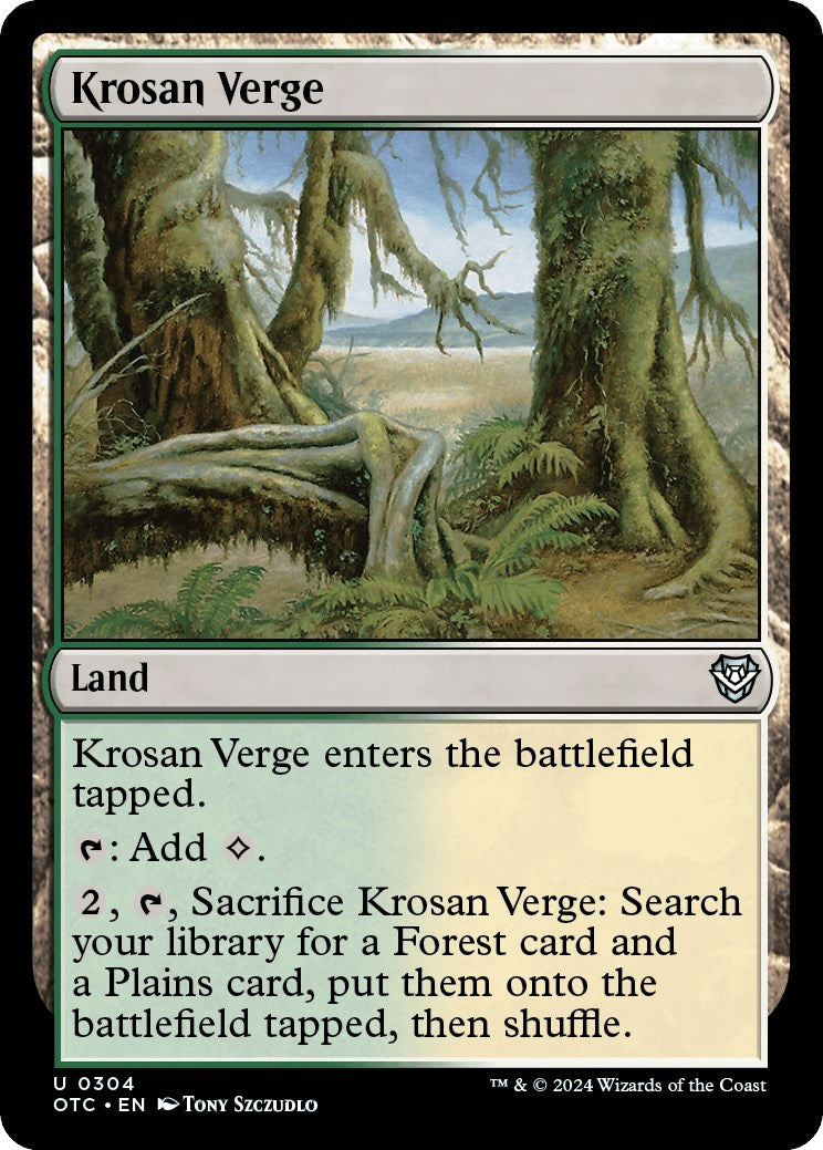 Krosan Verge [Outlaws of Thunder Junction Commander] - Destination Retro