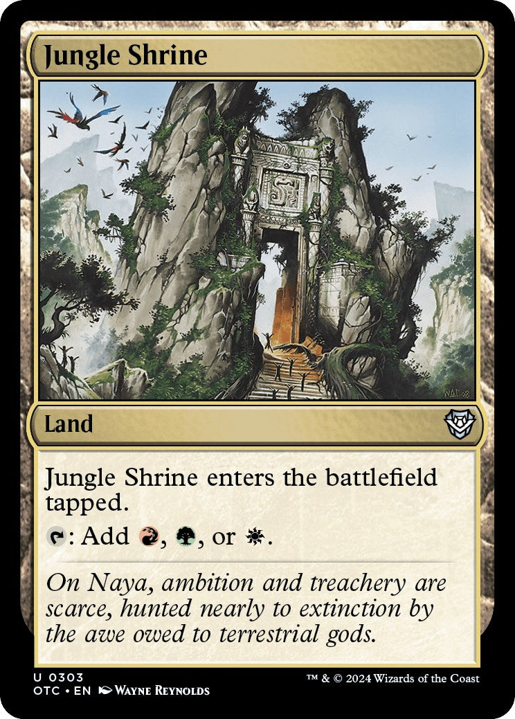 Jungle Shrine [Outlaws of Thunder Junction Commander] - Destination Retro