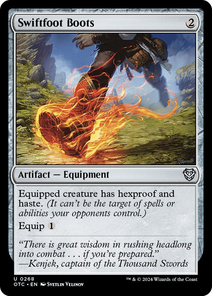 Swiftfoot Boots [Outlaws of Thunder Junction Commander] - Destination Retro