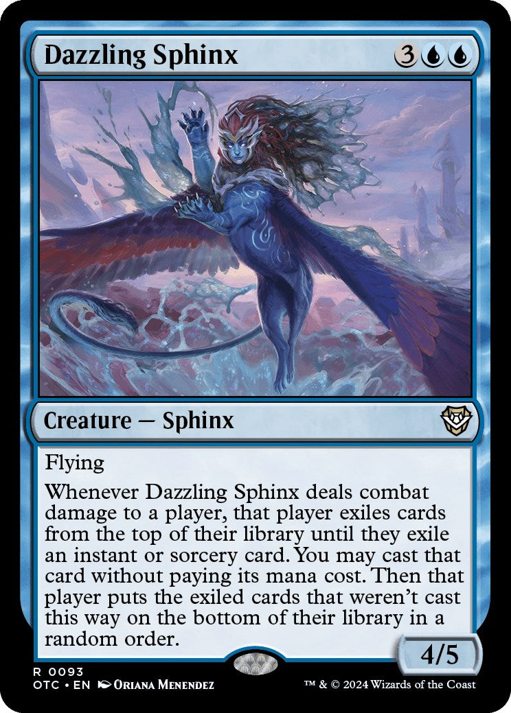 Dazzling Sphinx [Outlaws of Thunder Junction Commander] - Destination Retro