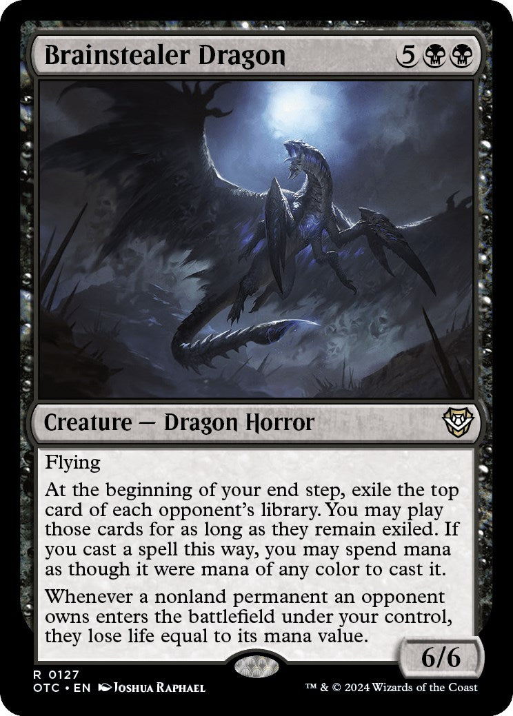 Brainstealer Dragon [Outlaws of Thunder Junction Commander] - Destination Retro