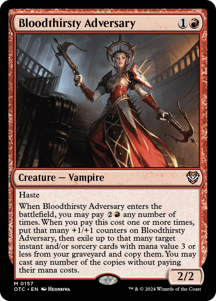 Bloodthirsty Adversary [Outlaws of Thunder Junction Commander] - Destination Retro