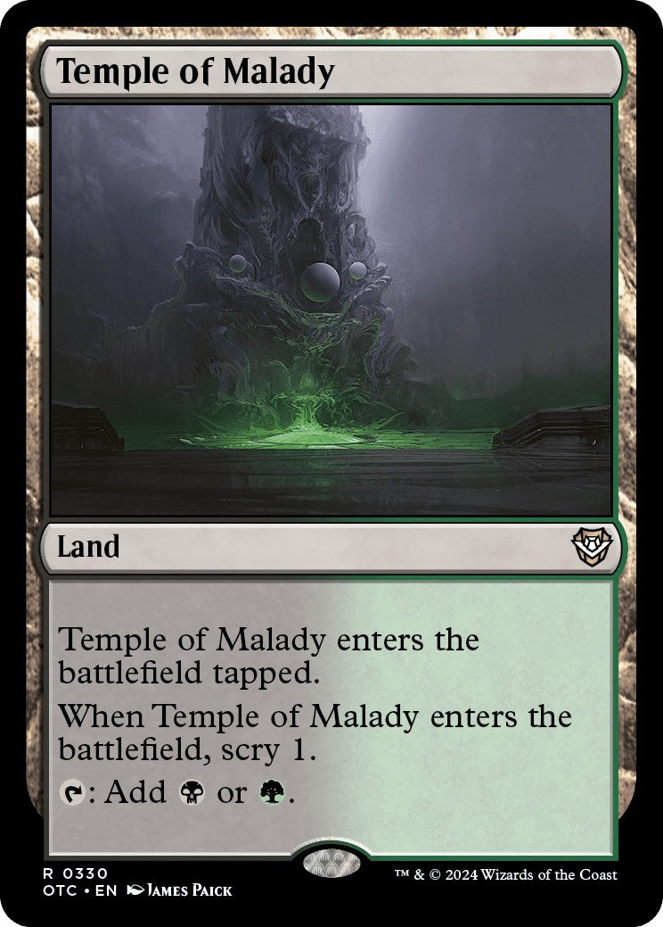 Temple of Malady [Outlaws of Thunder Junction Commander] - Destination Retro