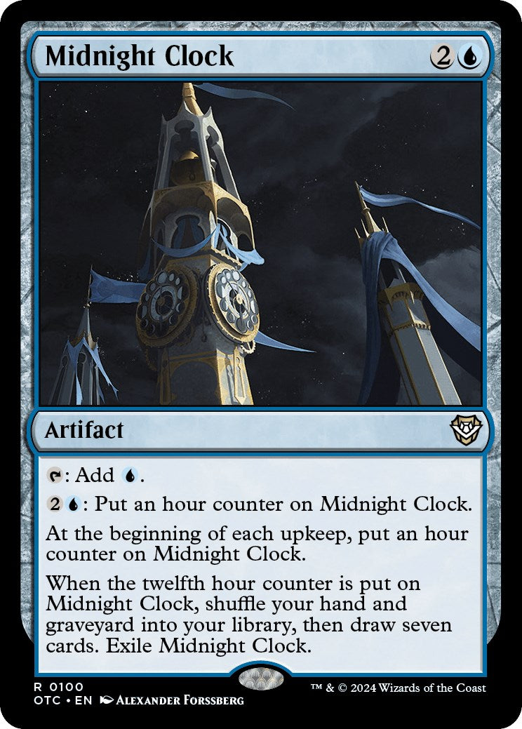 Midnight Clock [Outlaws of Thunder Junction Commander] - Destination Retro