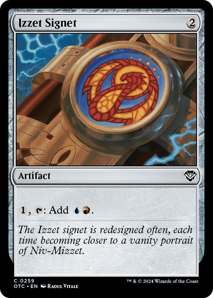Izzet Signet [Outlaws of Thunder Junction Commander] - Destination Retro