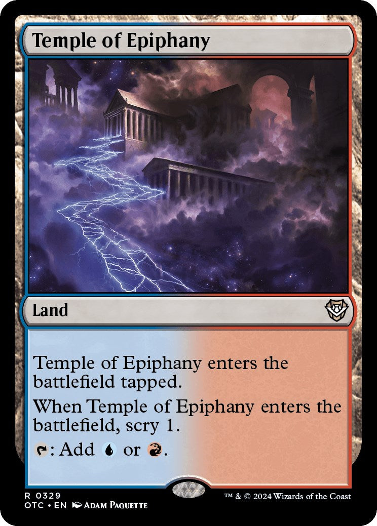 Temple of Epiphany [Outlaws of Thunder Junction Commander] - Destination Retro