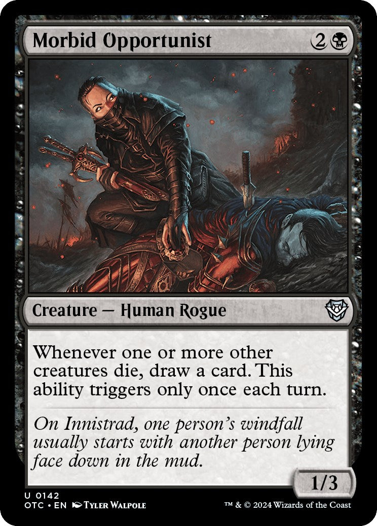 Morbid Opportunist [Outlaws of Thunder Junction Commander] - Destination Retro