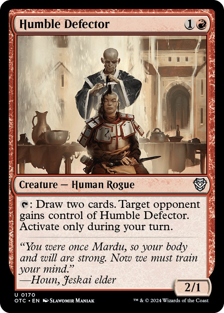 Humble Defector [Outlaws of Thunder Junction Commander] - Destination Retro