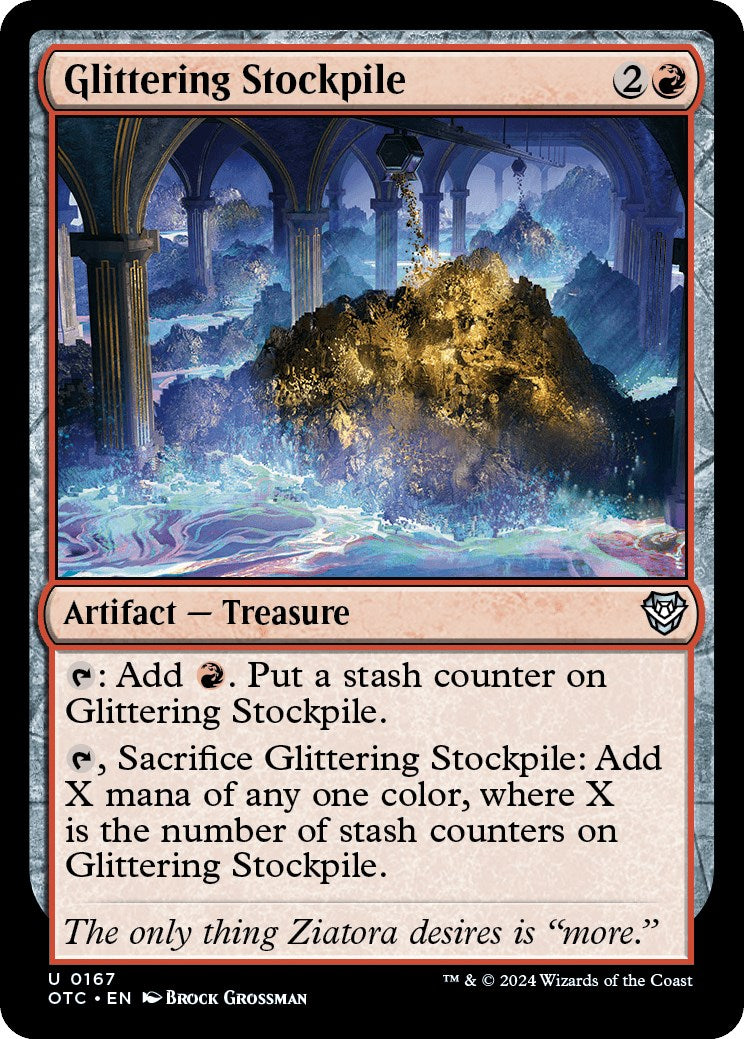 Glittering Stockpile [Outlaws of Thunder Junction Commander] - Destination Retro