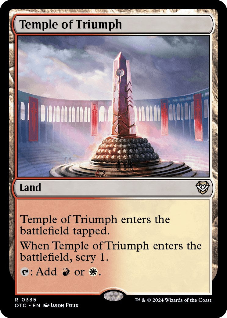 Temple of Triumph [Outlaws of Thunder Junction Commander] - Destination Retro