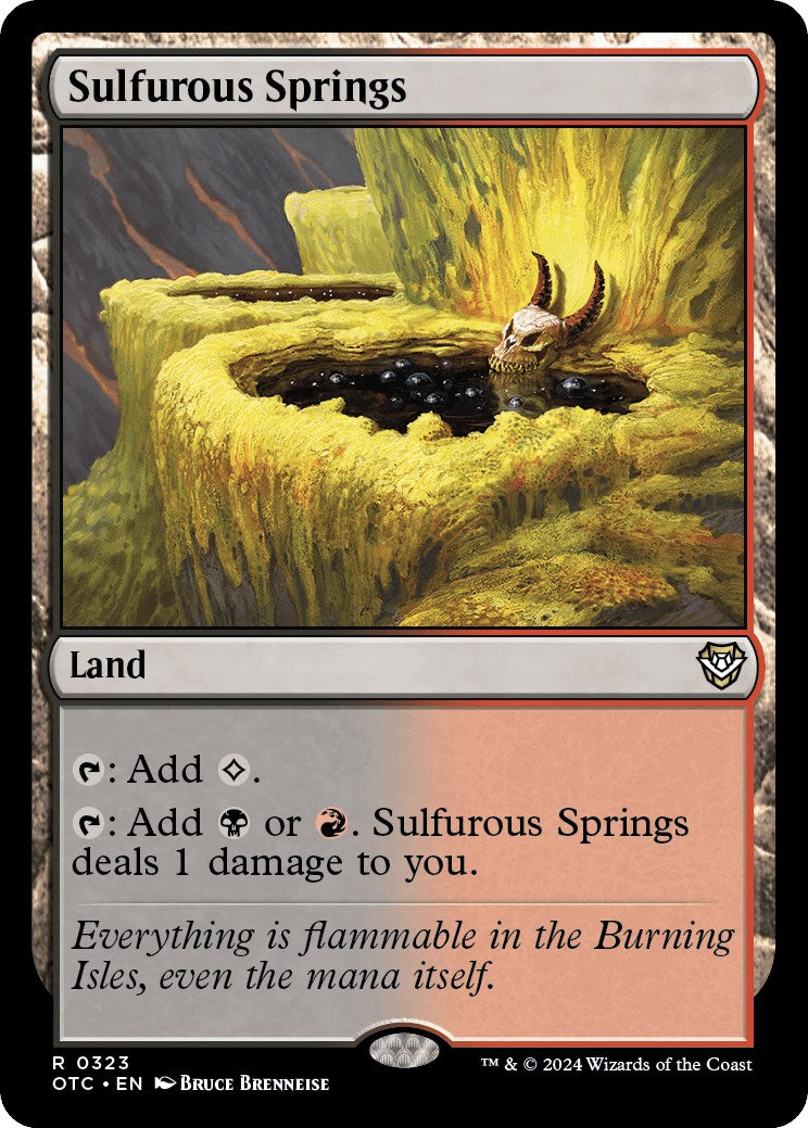 Sulfurous Springs [Outlaws of Thunder Junction Commander] - Destination Retro