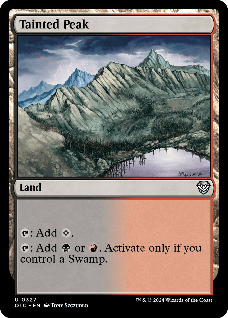 Tainted Peak [Outlaws of Thunder Junction Commander] - Destination Retro