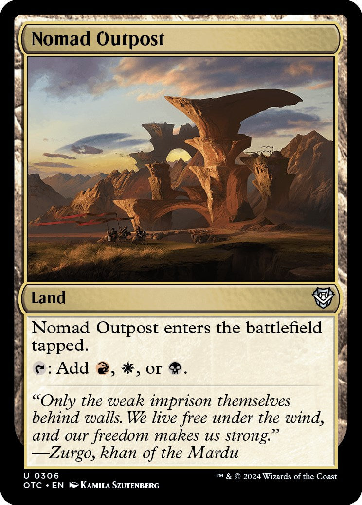 Nomad Outpost [Outlaws of Thunder Junction Commander] - Destination Retro