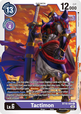 Tactimon [BT10-084] [Xros Encounter] - Destination Retro