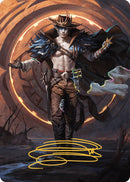 Oko, the Ringleader Art Card (29/54) (Gold-Stamped Signature) [Outlaws of Thunder Junction Art Series] - Destination Retro