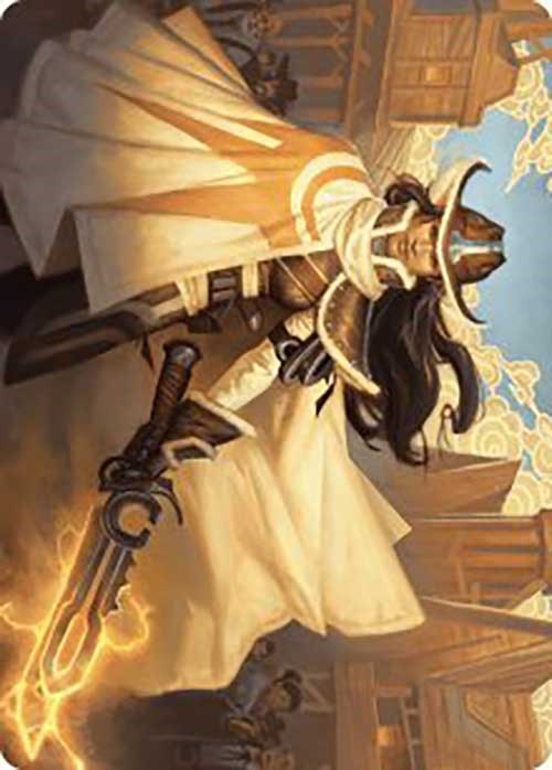 Omenport Vigilante Art Card [Outlaws of Thunder Junction Art Series] - Destination Retro