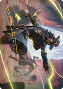 Lilah, Undefeated Slickshot Art Card (Gold-Stamped Signature) [Outlaws of Thunder Junction Art Series] - Destination Retro