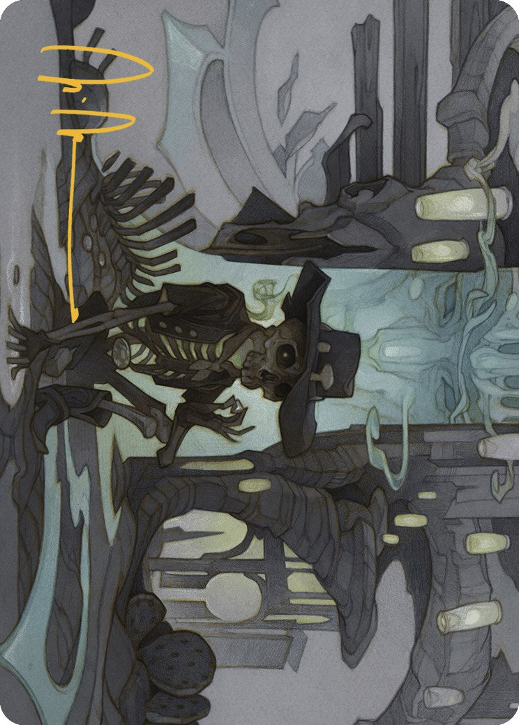 Tinybones Joins Up Art Card (Gold-Stamped Signature) [Outlaws of Thunder Junction Art Series] - Destination Retro