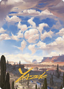 Plains Art Card (Gold-Stamped Signature) [Outlaws of Thunder Junction Art Series] - Destination Retro