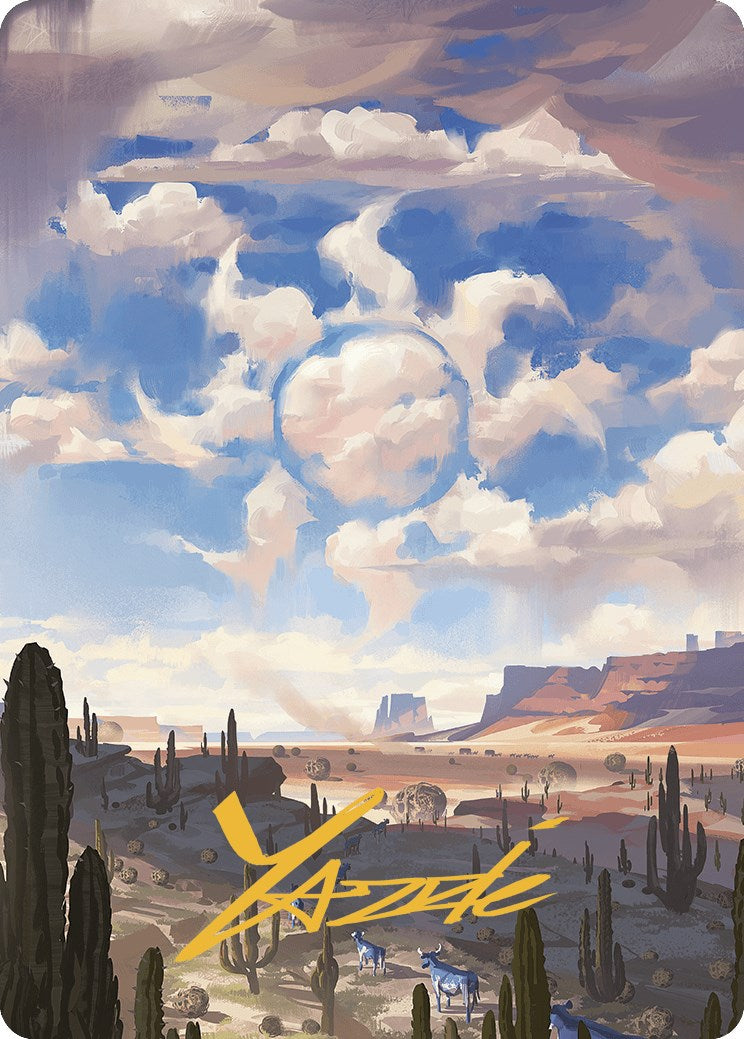Plains Art Card (Gold-Stamped Signature) [Outlaws of Thunder Junction Art Series] - Destination Retro