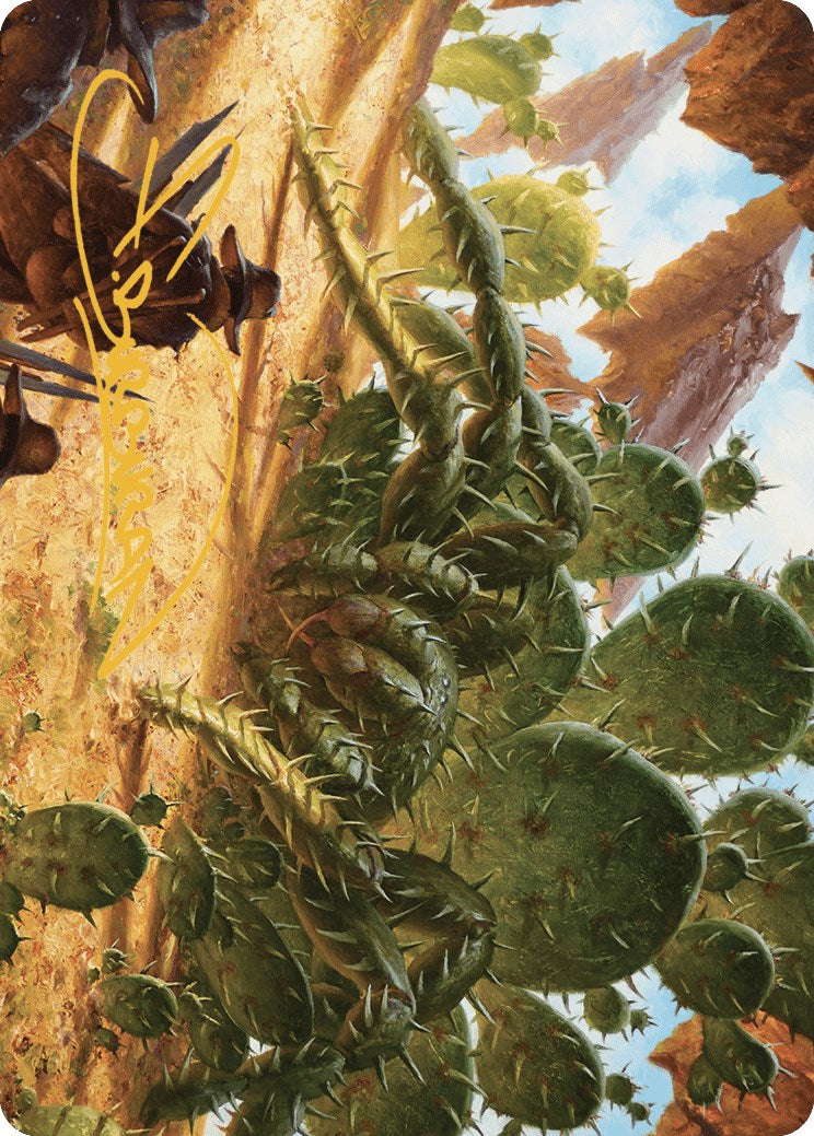 Cactarantula Art Card (Gold-Stamped Signature) [Outlaws of Thunder Junction Art Series] - Destination Retro