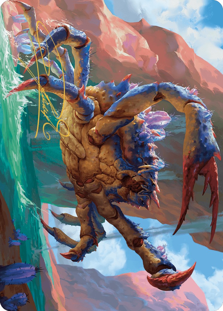 Canyon Crab Art Card (Gold-Stamped Signature) [Outlaws of Thunder Junction Art Series] - Destination Retro