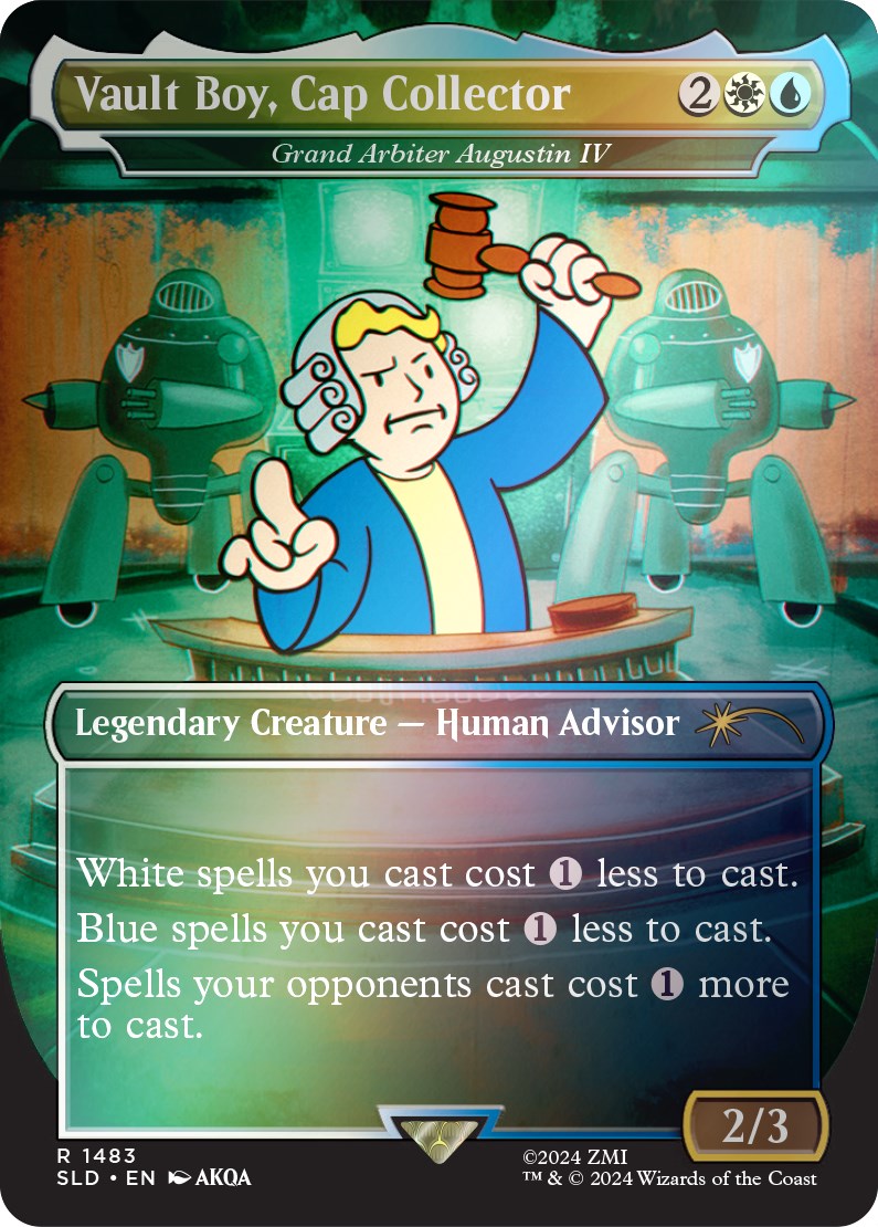 Vault Boy, Cap Collector - Grand Arbiter Augustin IV (Rainbow Foil) [Secret Lair Drop Series] - Destination Retro