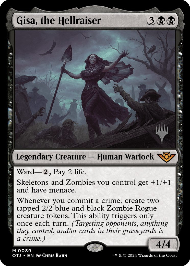 Gisa, the Hellraiser (Promo Pack) [Outlaws of Thunder Junction Promos] - Destination Retro