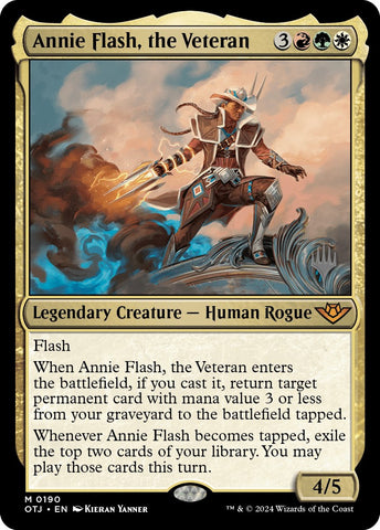 Annie Flash, the Veteran (Promo Pack) [Outlaws of Thunder Junction Promos] - Destination Retro