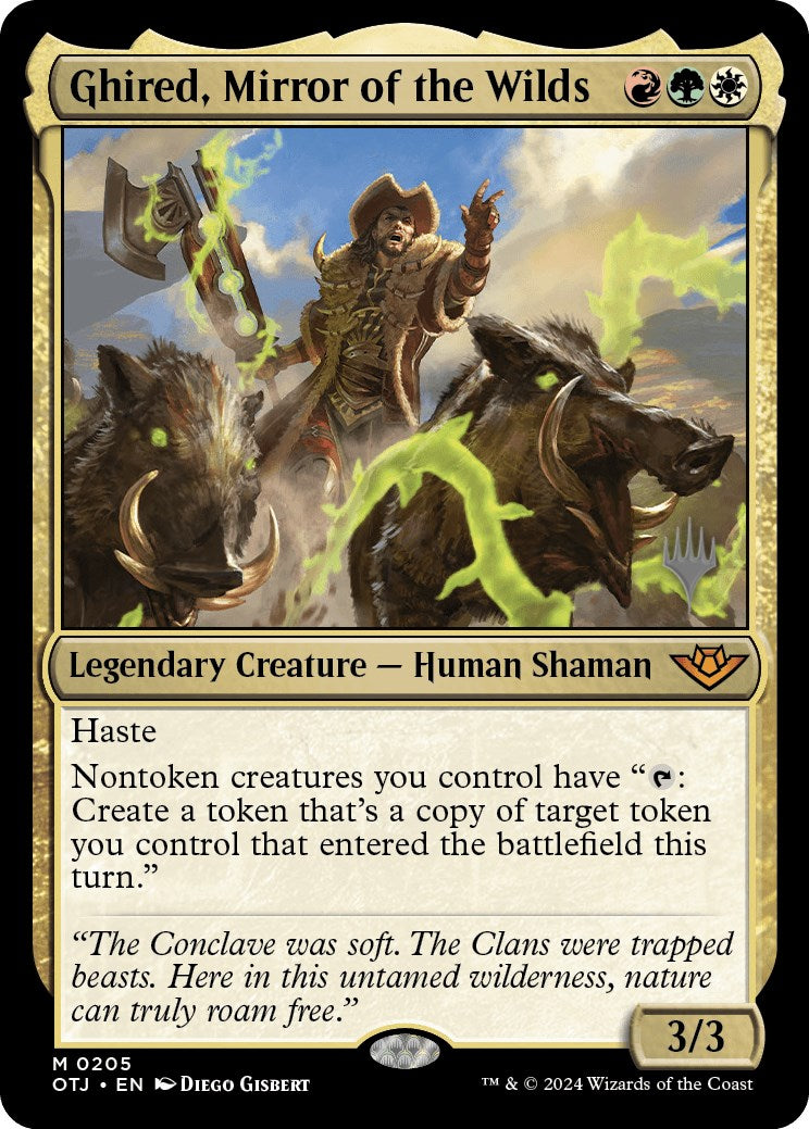 Ghired, Mirror of the Wilds (Promo Pack) [Outlaws of Thunder Junction Promos] - Destination Retro