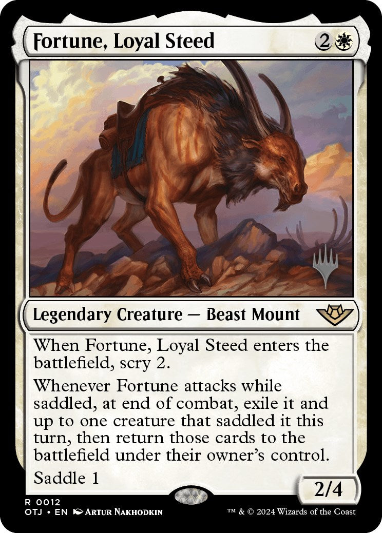 Fortune, Loyal Steed (Promo Pack) [Outlaws of Thunder Junction Promos] - Destination Retro