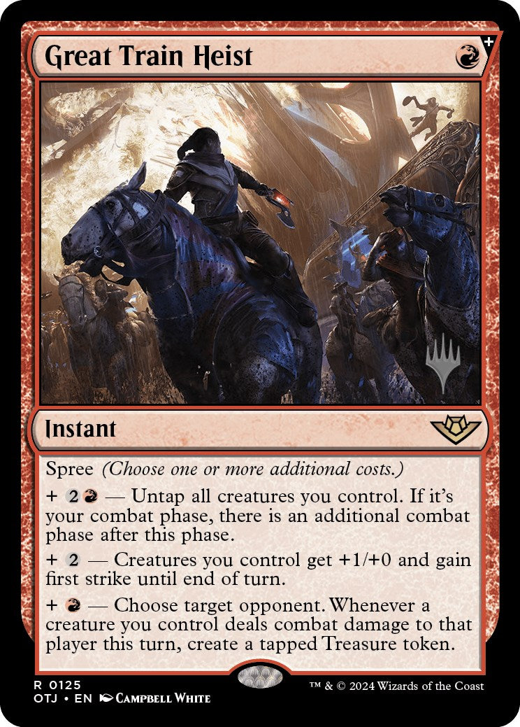 Great Train Heist (Promo Pack) [Outlaws of Thunder Junction Promos] - Destination Retro