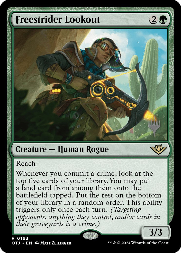 Freestrider Lookout (Promo Pack) [Outlaws of Thunder Junction Promos] - Destination Retro