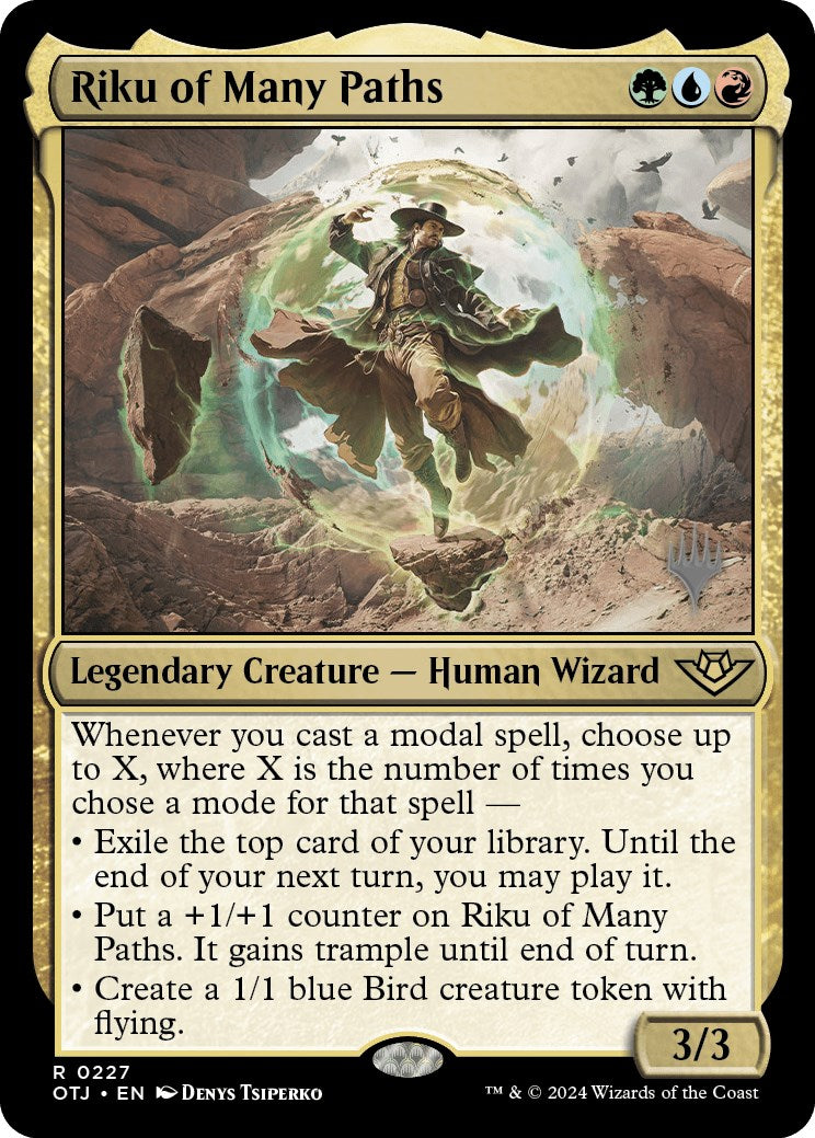 Riku of Many Paths (Promo Pack) [Outlaws of Thunder Junction Promos] - Destination Retro