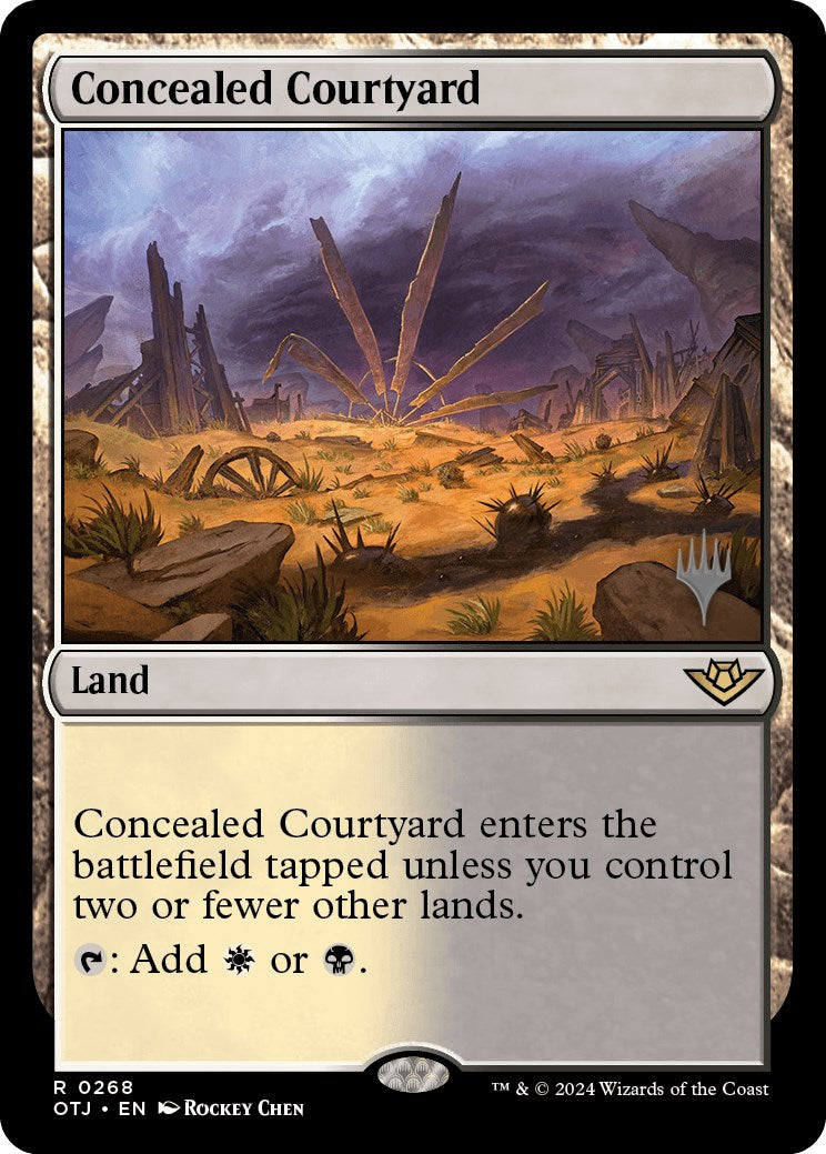 Concealed Courtyard (Promo Pack) [Outlaws of Thunder Junction Promos] - Destination Retro