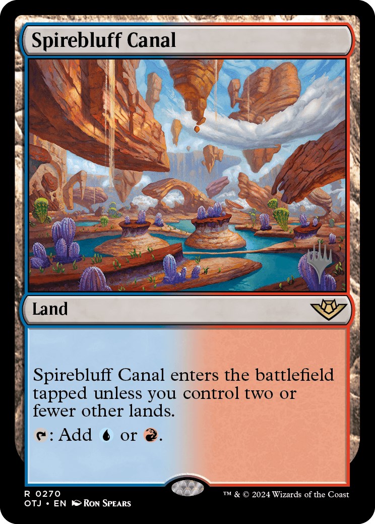 Spirebluff Canal (Promo Pack) [Outlaws of Thunder Junction Promos] - Destination Retro