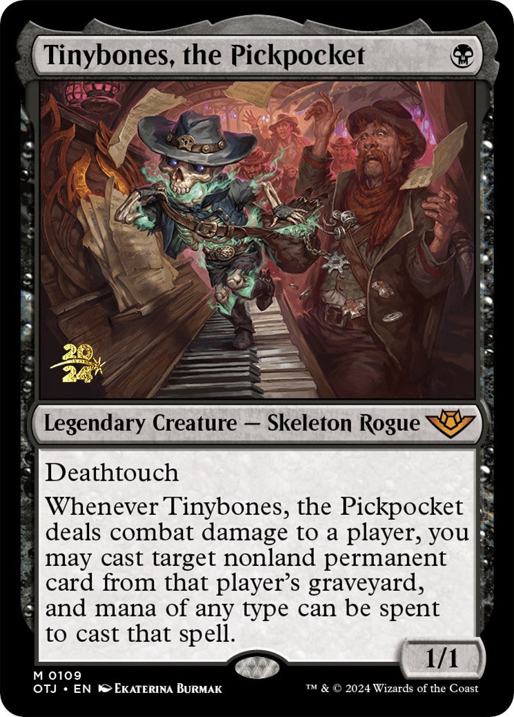 Tinybones, the Pickpocket [Outlaws of Thunder Junction Prerelease Promos] - Destination Retro