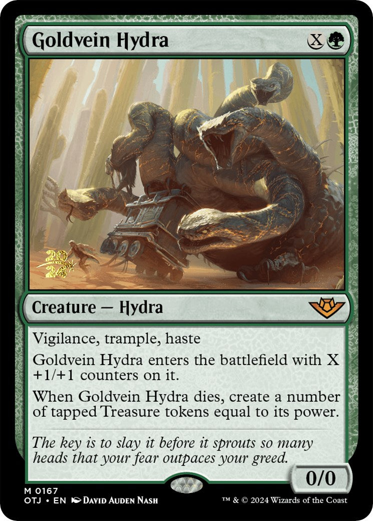 Goldvein Hydra [Outlaws of Thunder Junction Prerelease Promos] - Destination Retro